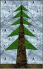 Pine Tree with Chunky Truck Paper-Pieced Block